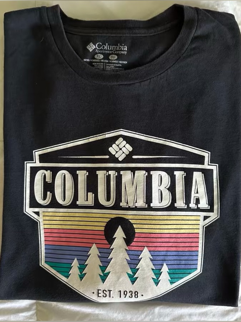 Columbia Long Sleeve Graphic T-Shirt Black XL